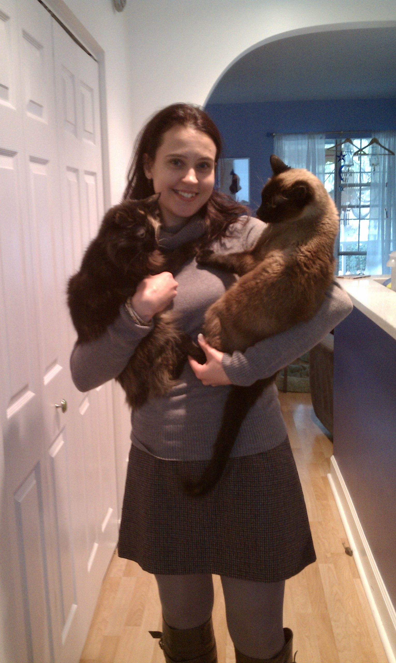 Me, holding Wiccas and Simon!