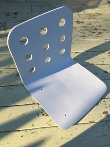 Simple Ikea chair sans hardware. 