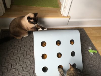 Simultaneous scratch ramp and puzzle use. 