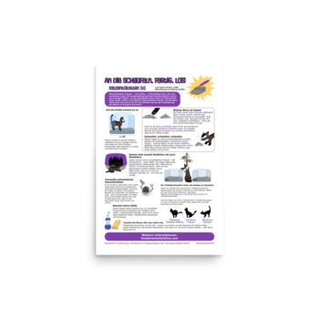 Get the Scoop! Litter Boxes 101-Infographic GERMAN (12"x18")