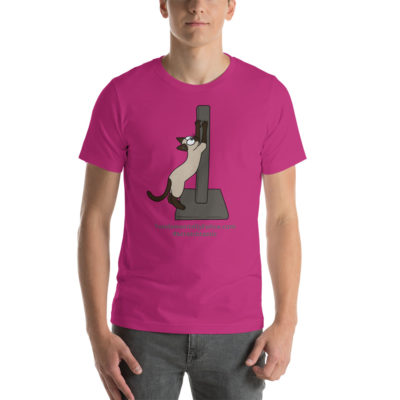 Scratchtastic Unisex T-Shirt-Full Color Cat - Image 4