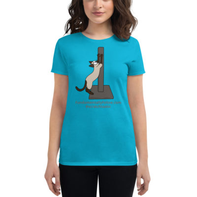 Scratchtastic Women's t-shirt-Full Color Cat - Image 3