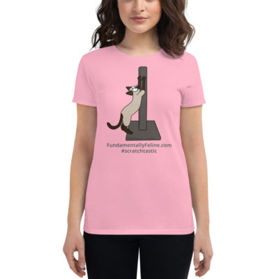 Scratchtastic Women's t-shirt-Full Color Cat - Image 4