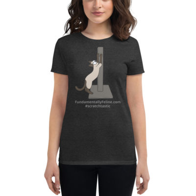 Scratchtastic Women's t-shirt-Full Color Cat - Image 2