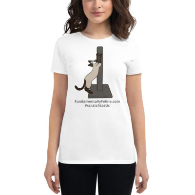 Scratchtastic Women's t-shirt-Full Color Cat - Image 5