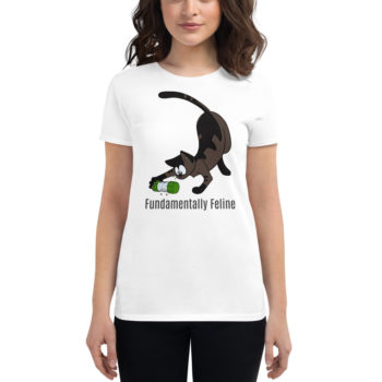 Foraging-women's short sleeve t-shirt-full color cat