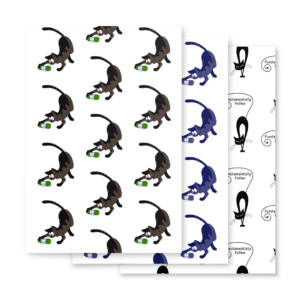Wrapping paper sheets - foraging collection