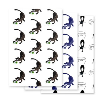 Wrapping paper sheets - foraging collection