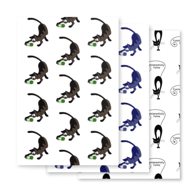 Wrapping paper sheets - foraging collection