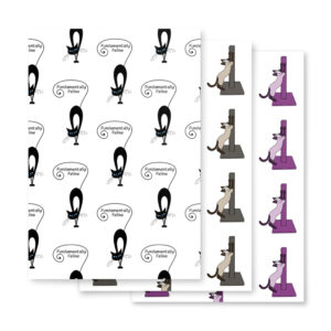 Wrapping paper sheets - scratching collection