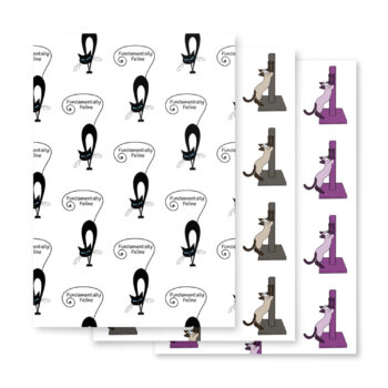 Wrapping paper sheets - scratching collection