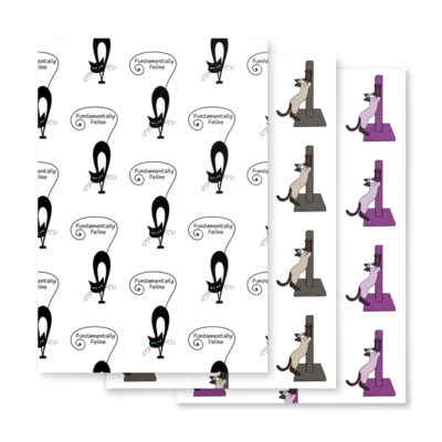 Wrapping paper sheets - scratching collection